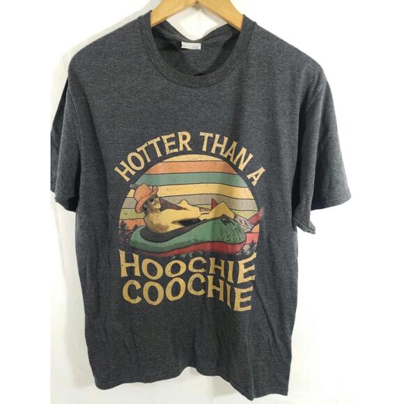 T-shirt Alan Jackson 'Hotter Than A Hoochie Coochie' - Noir, Taille Standard, Neuf Avec étiquettes